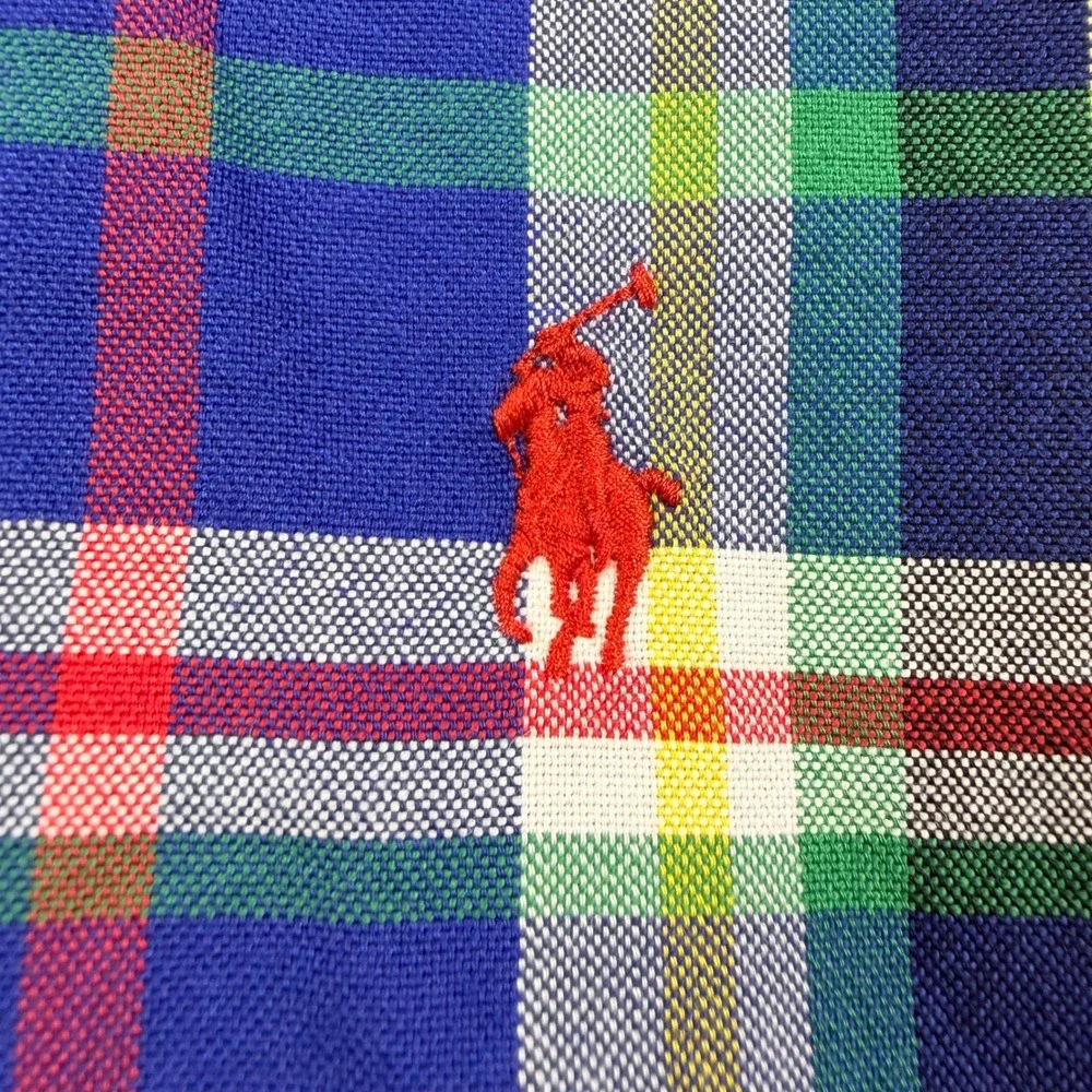 NWT Polo Ralph Lauren Classic Fit Plaid Button Down Shirt‎ Mens 4XB Multi Color